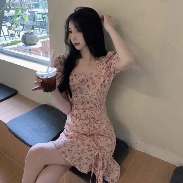 韓系風格🌹溫柔風碎花裙：圖片 4