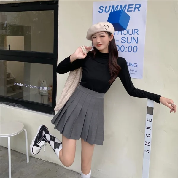 學院風百褶裙：圖片 3
