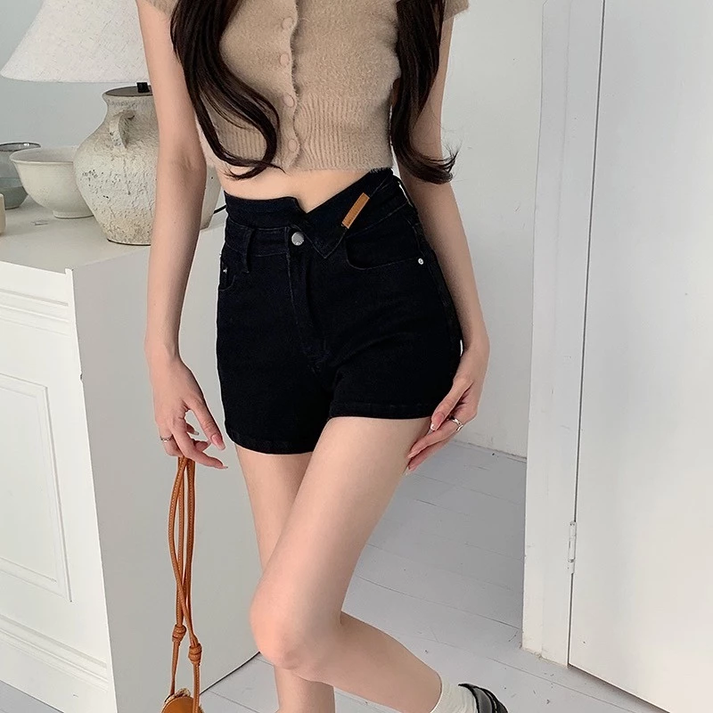 貼標亮點高腰牛仔褲🖤