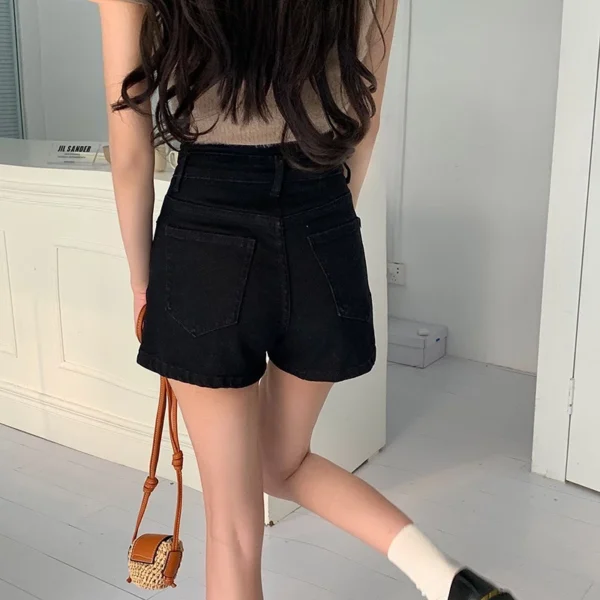 貼標亮點高腰牛仔褲🖤：圖片 3